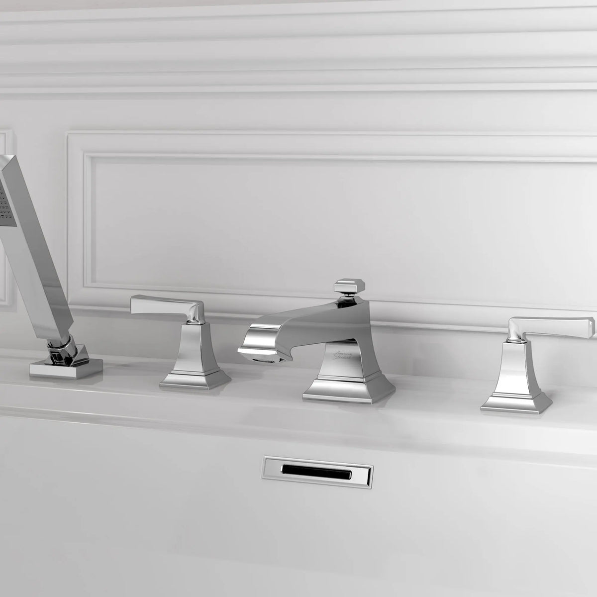 American Standard Town Square S Bathub Faucet With Lever Handles and Personal Shower for Flash Rough-in Valve - details