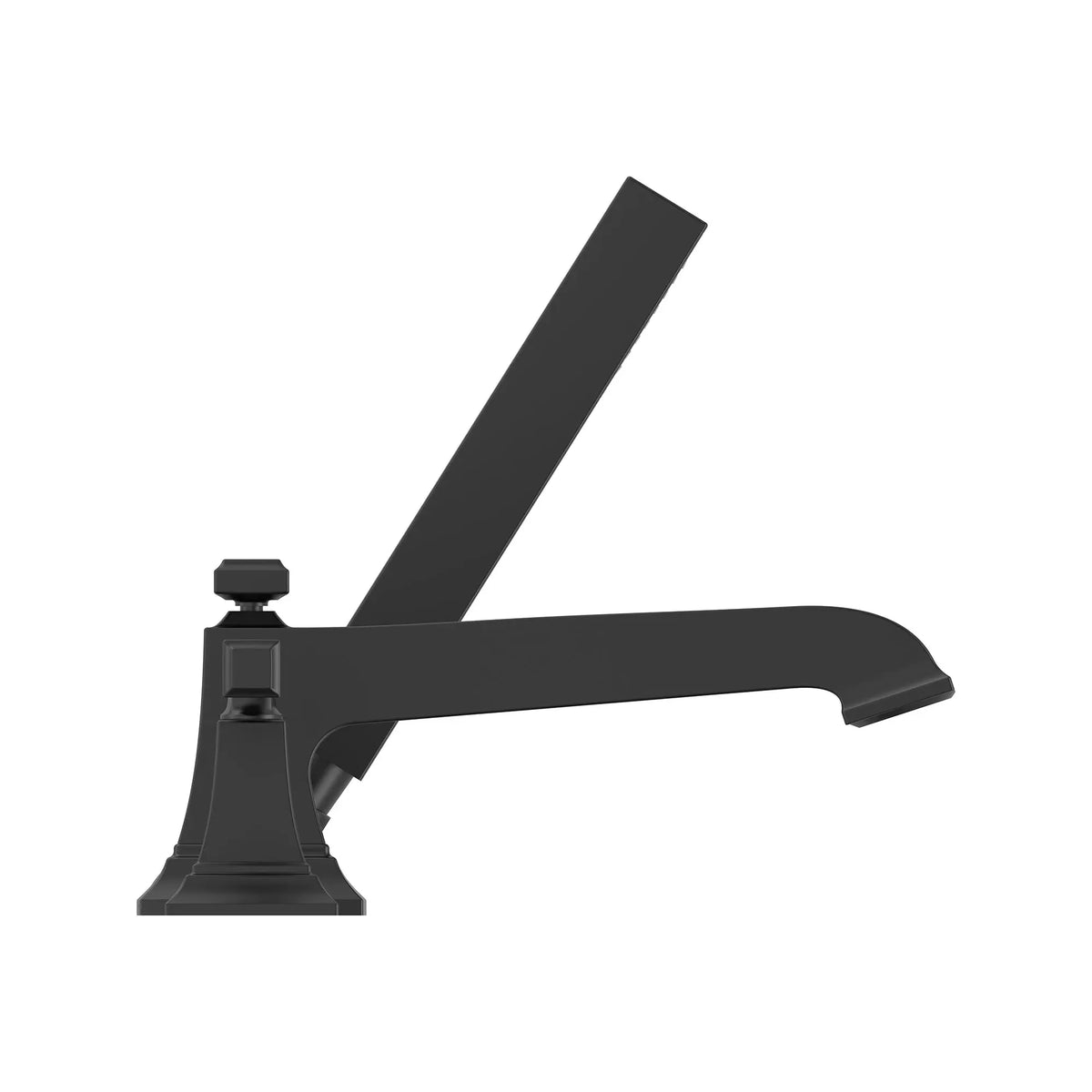 American Standard Town Square S Bathub Faucet With Lever Handles and Personal Shower for Flash Rough-in Valve - Matte Black