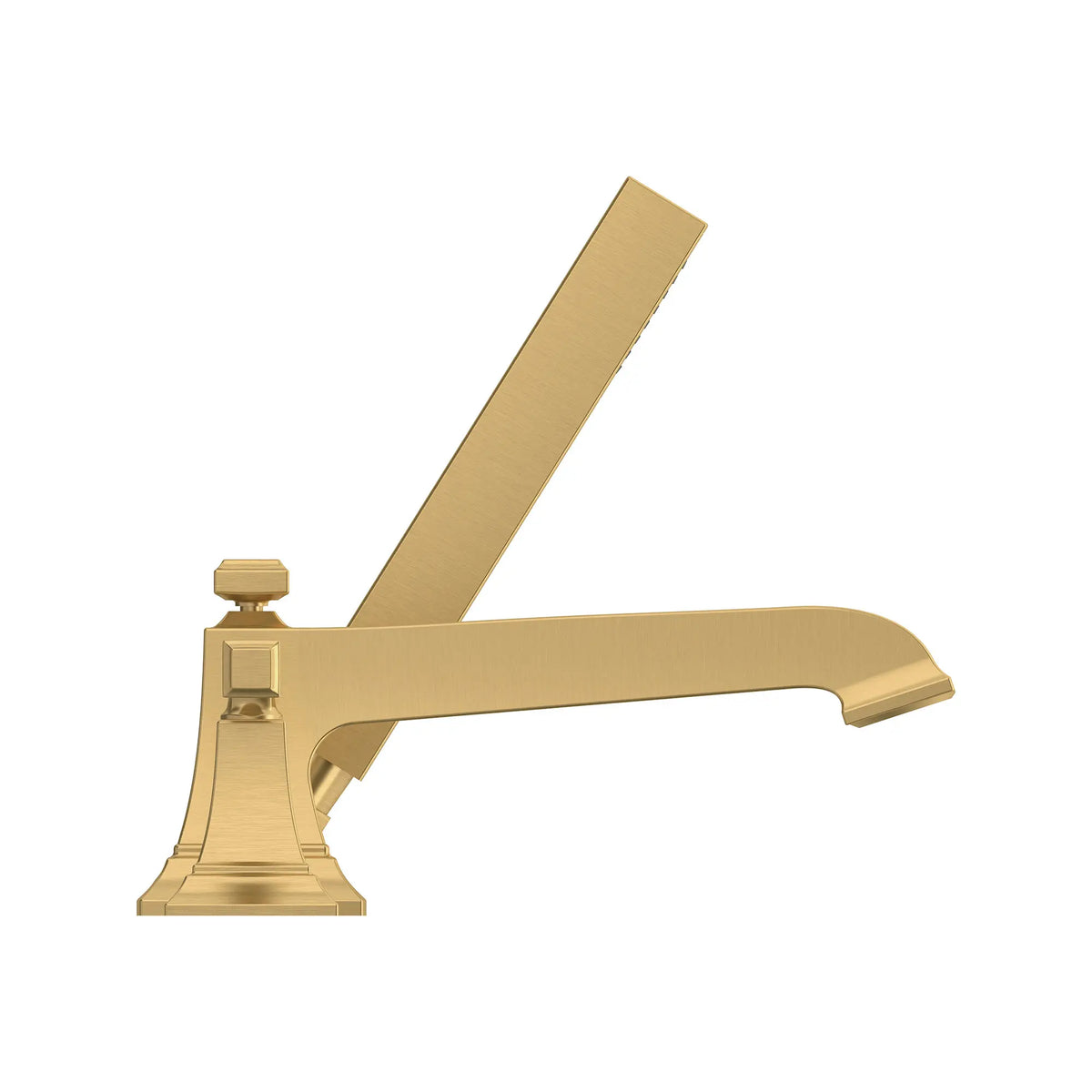 American Standard Town Square S Bathub Faucet With Lever Handles and Personal Shower for Flash Rough-in Valve - Brushed Cool Sunrise