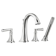 American Standard Estate Bathtub Faucet With Personal Shower for Flash Rough-In Valve With Lever Handles - Polished Chrome