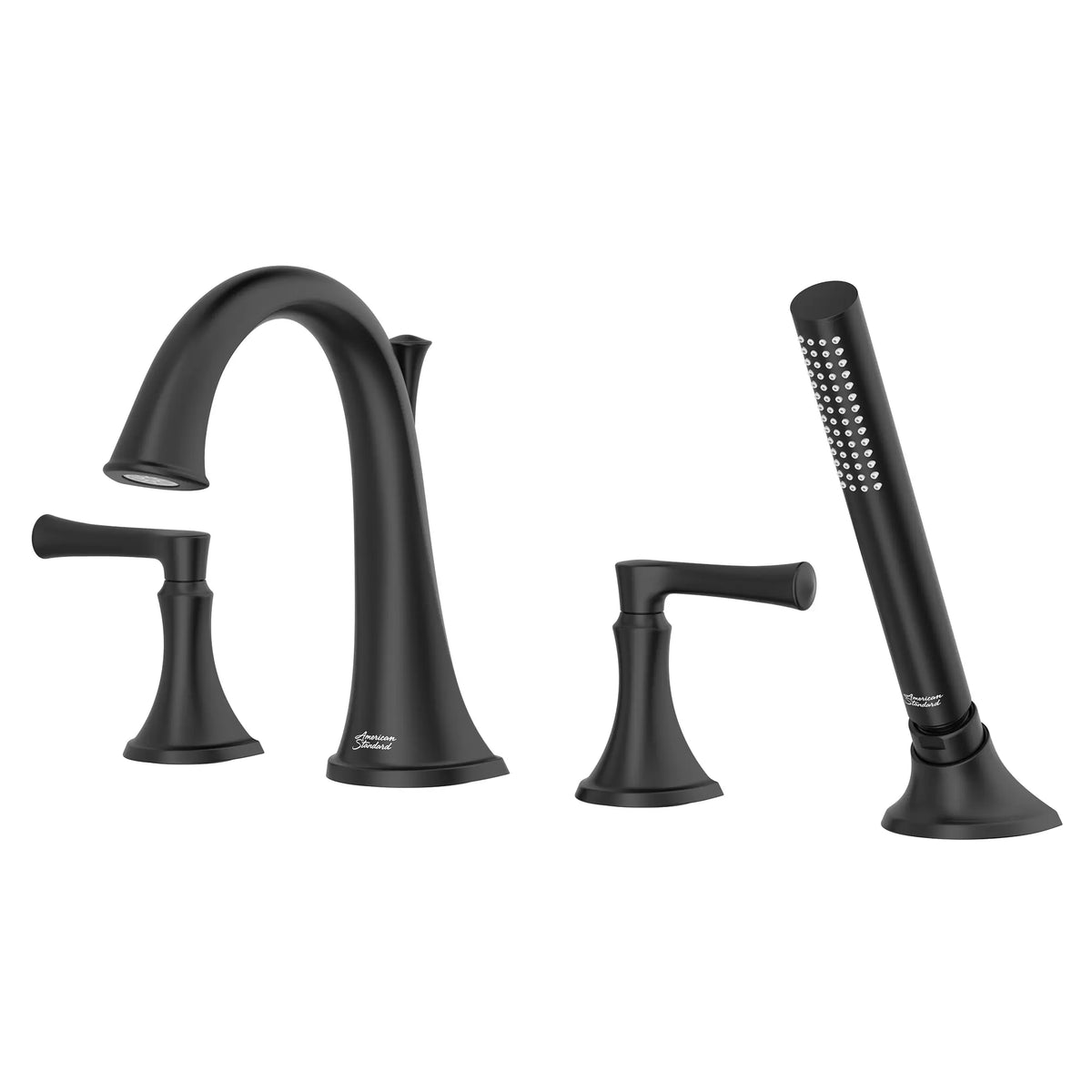 American Standard Estate Bathtub Faucet With Personal Shower for Flash Rough-In Valve With Lever Handles - details