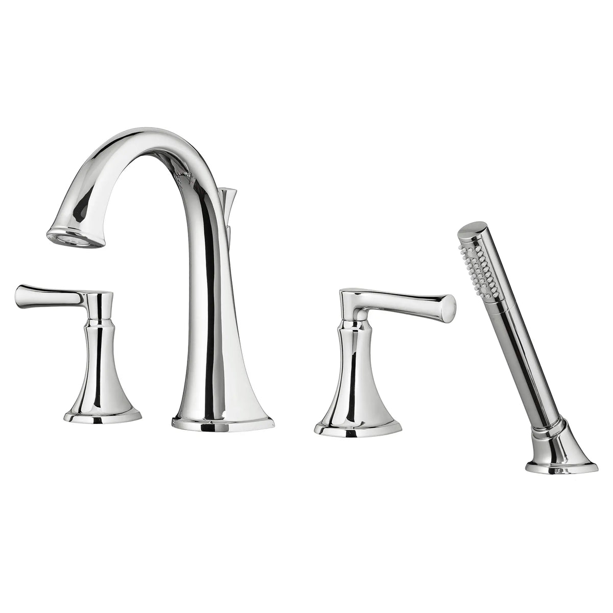 American Standard Estate Bathtub Faucet With Personal Shower for Flash Rough-In Valve With Lever Handles - details