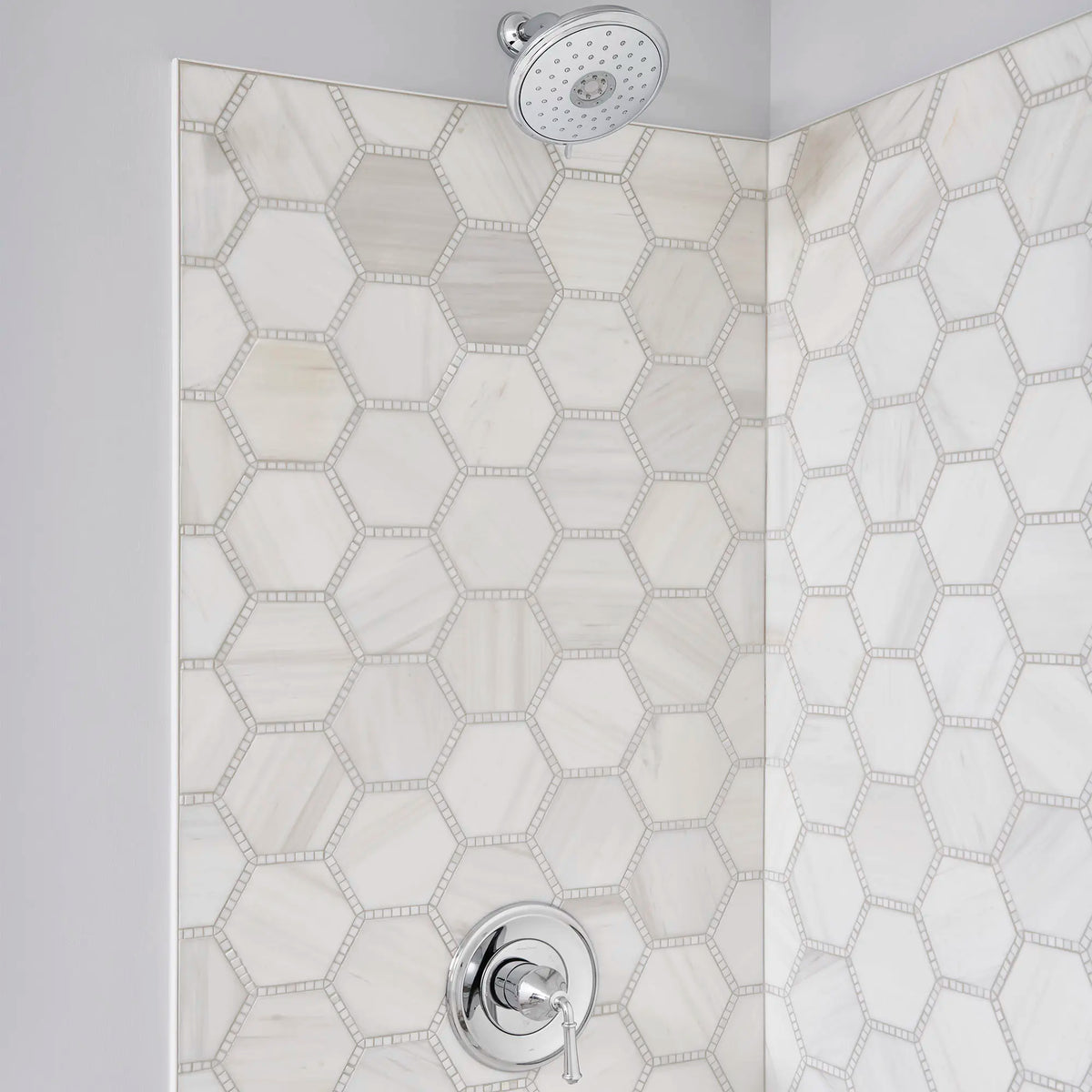 American Standard Delancey 1.8 gpm/6.8 L/min Shower Trim Kit With Water-Saving 4-Function Showerhead and Lever Handle - details