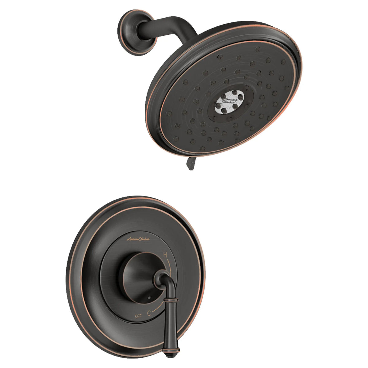 American Standard Delancey 1.8 gpm/6.8 L/min Shower Trim Kit With Water-Saving 4-Function Showerhead and Lever Handle - product view
