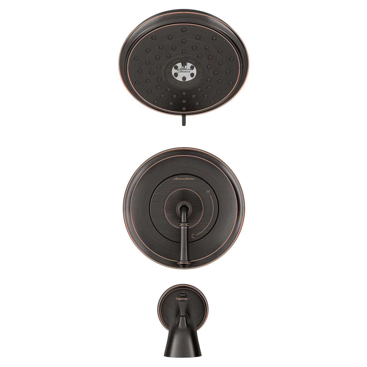 American Standard Delancey 1.8 gpm/6.8 L/min Tub and Shower Trim Kit With Water-Saving 4-Function Showerhead and Lever Handle - details