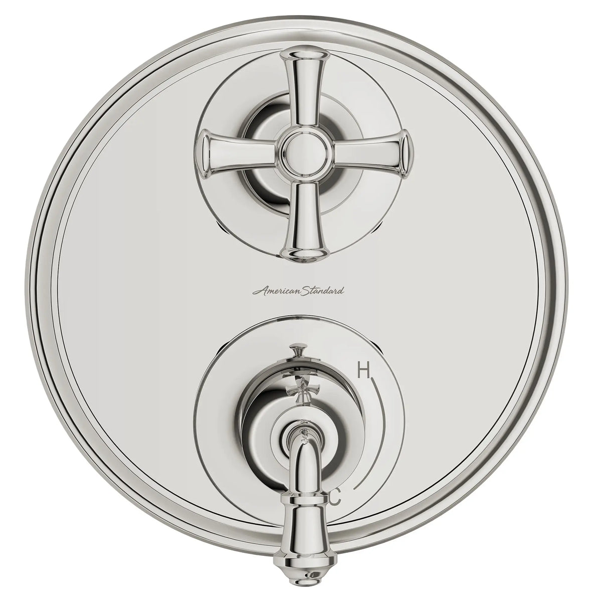 American Standard Delancey 2-Handle Integrated Shower Diverter Trim Only - Polished Nickel
