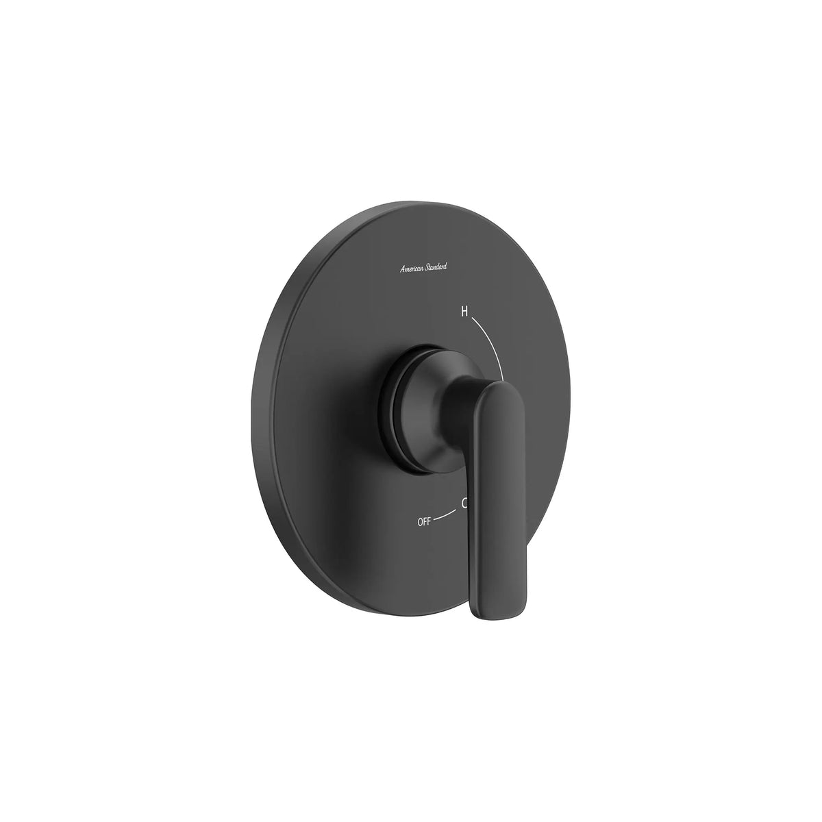 American Standard Aspirations Pressure Balance Valve Trim With Double Ceramic Pressure Balance Cartridge and Lever Handle - Matte Black