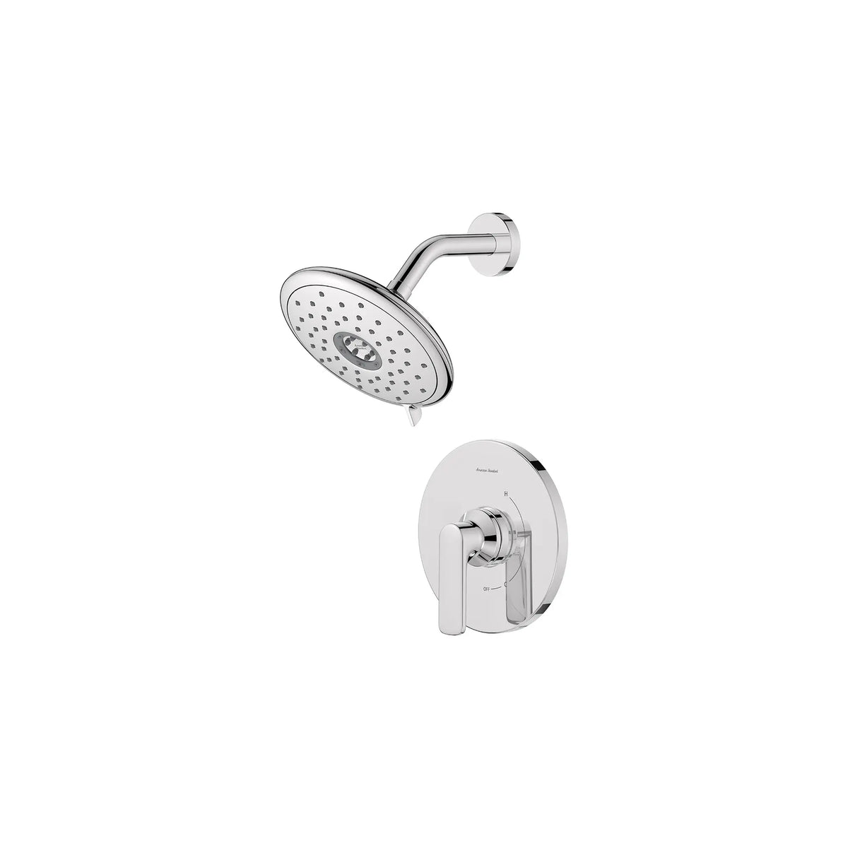 American Standard Aspirations 1.8 gpm/6.8L/min Shower Trim Kit With Water-Saving Showerhead and Double Ceramic Pressure Balance Cartridge With Lever Handle - Polished Chrome