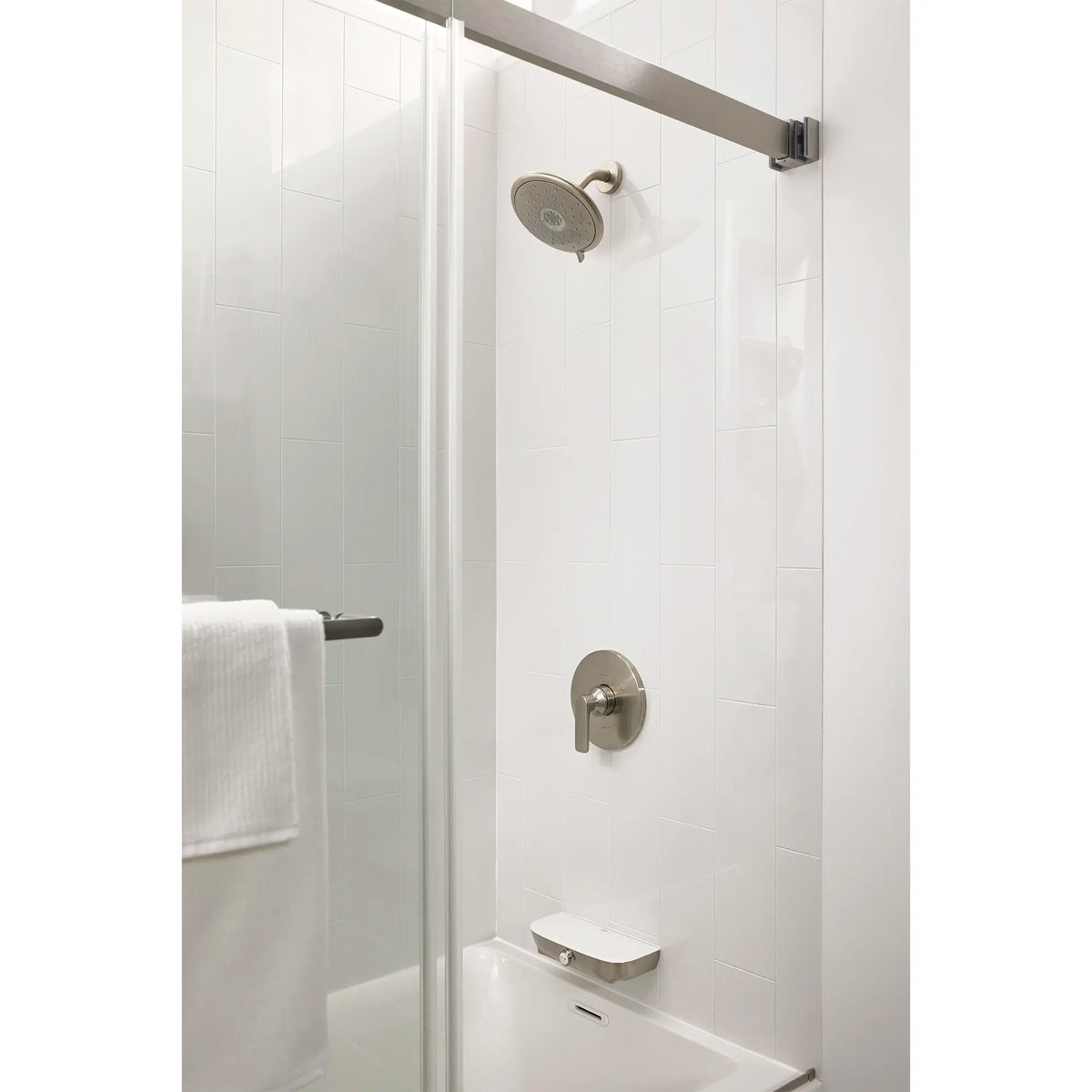 American Standard Aspirations 1.8 gpm/6.8L/min Shower Trim Kit With Water-Saving Showerhead and Double Ceramic Pressure Balance Cartridge With Lever Handle - details