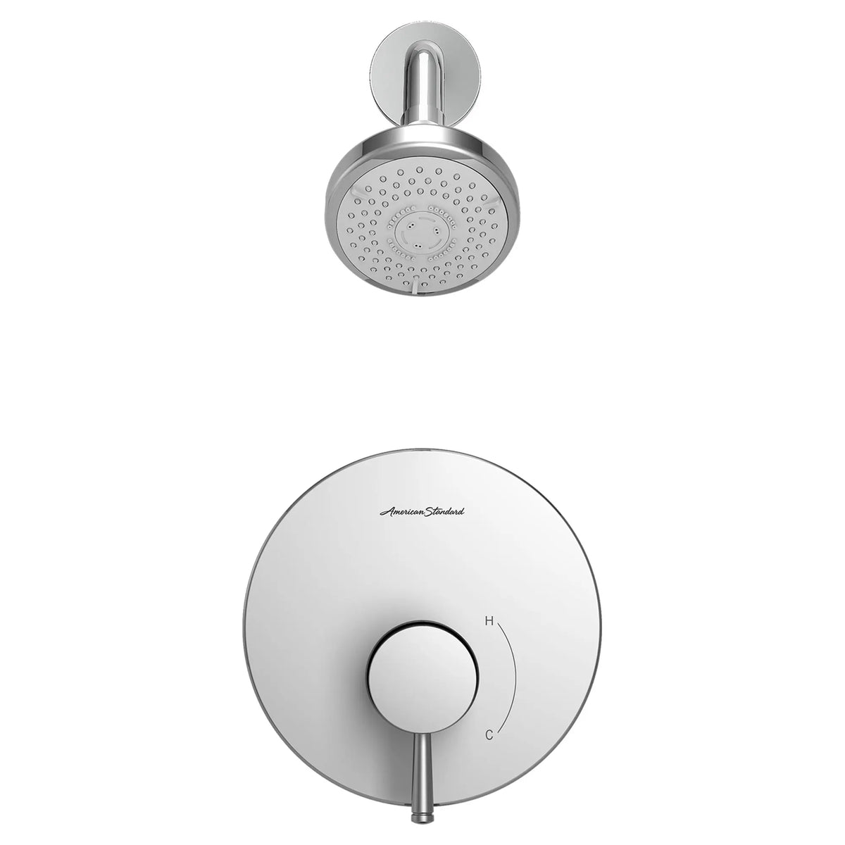 American Standard Serin 1.75 gpm/6.6 L/min Tub and Shower Trim Kit With Water-Saving 3-Function Shower Head, Double Ceramic Pressure Balance Cartridge With Lever Handle - Polished Chrome