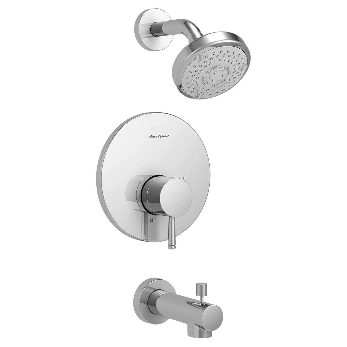 American Standard Serin 1.75 gpm/6.6 L/min Tub and Shower Trim Kit With Water-Saving 3-Function Shower Head, Double Ceramic Pressure Balance Cartridge With Lever Handle - product view