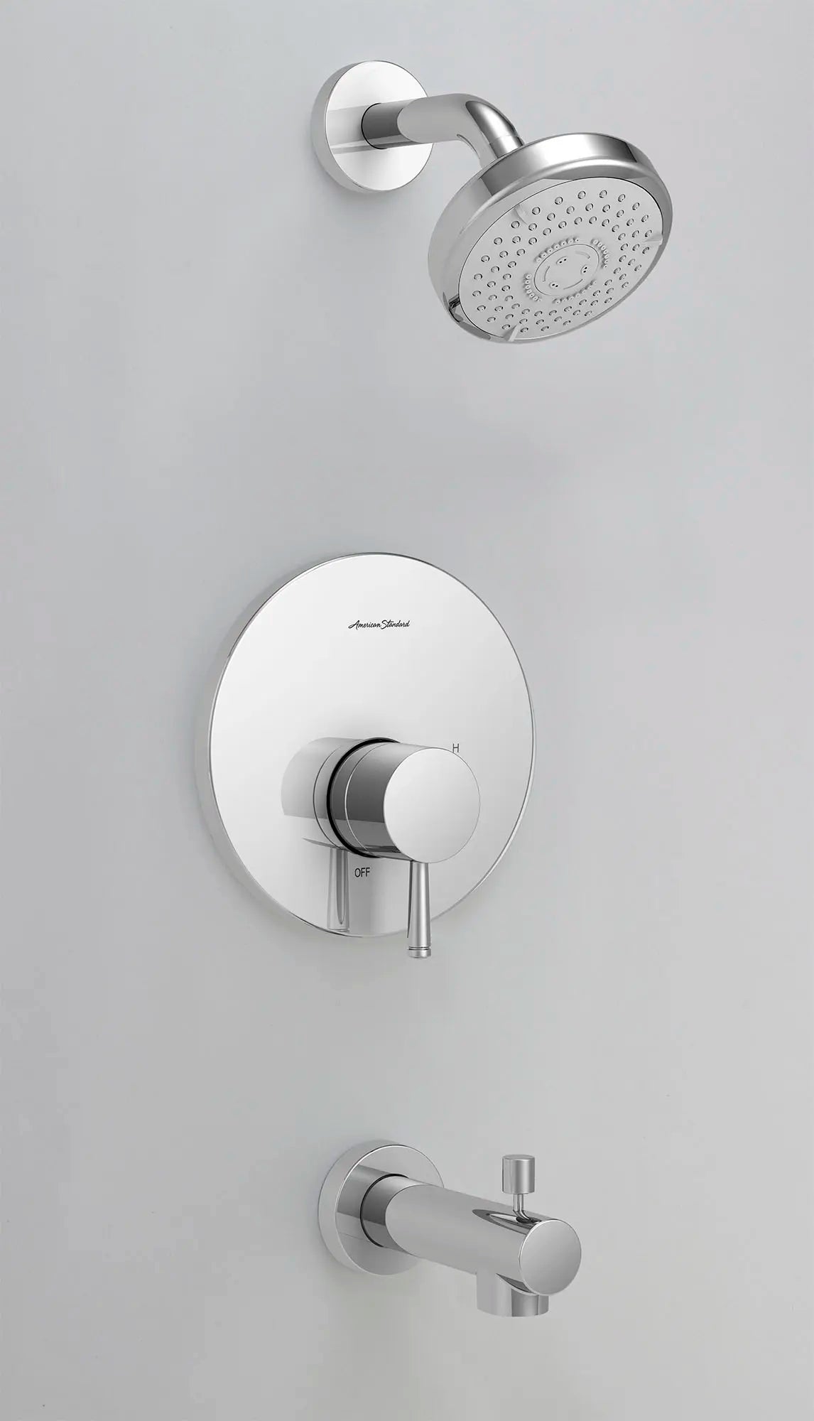 American Standard Serin 1.75 gpm/6.6 L/min Tub and Shower Trim Kit With Water-Saving 3-Function Shower Head, Double Ceramic Pressure Balance Cartridge With Lever Handle - details