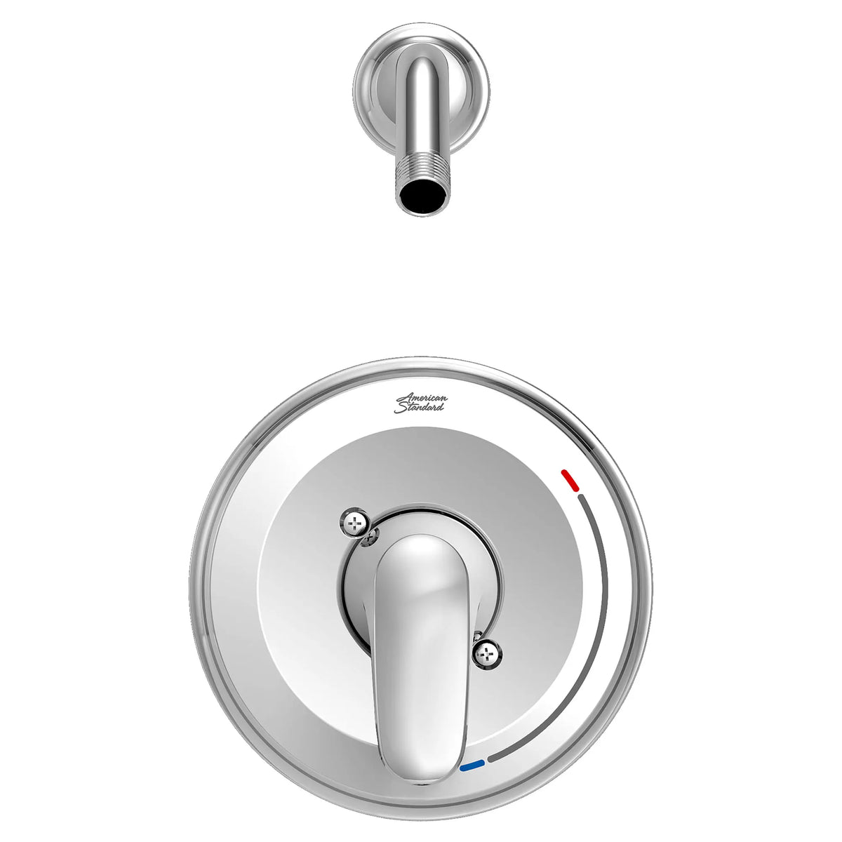 American Standard Colony PRO Shower Trim Kit Less Showerhead, Double Ceramic Pressure Balance Cartridge With Lever Handle - Polished Chrome