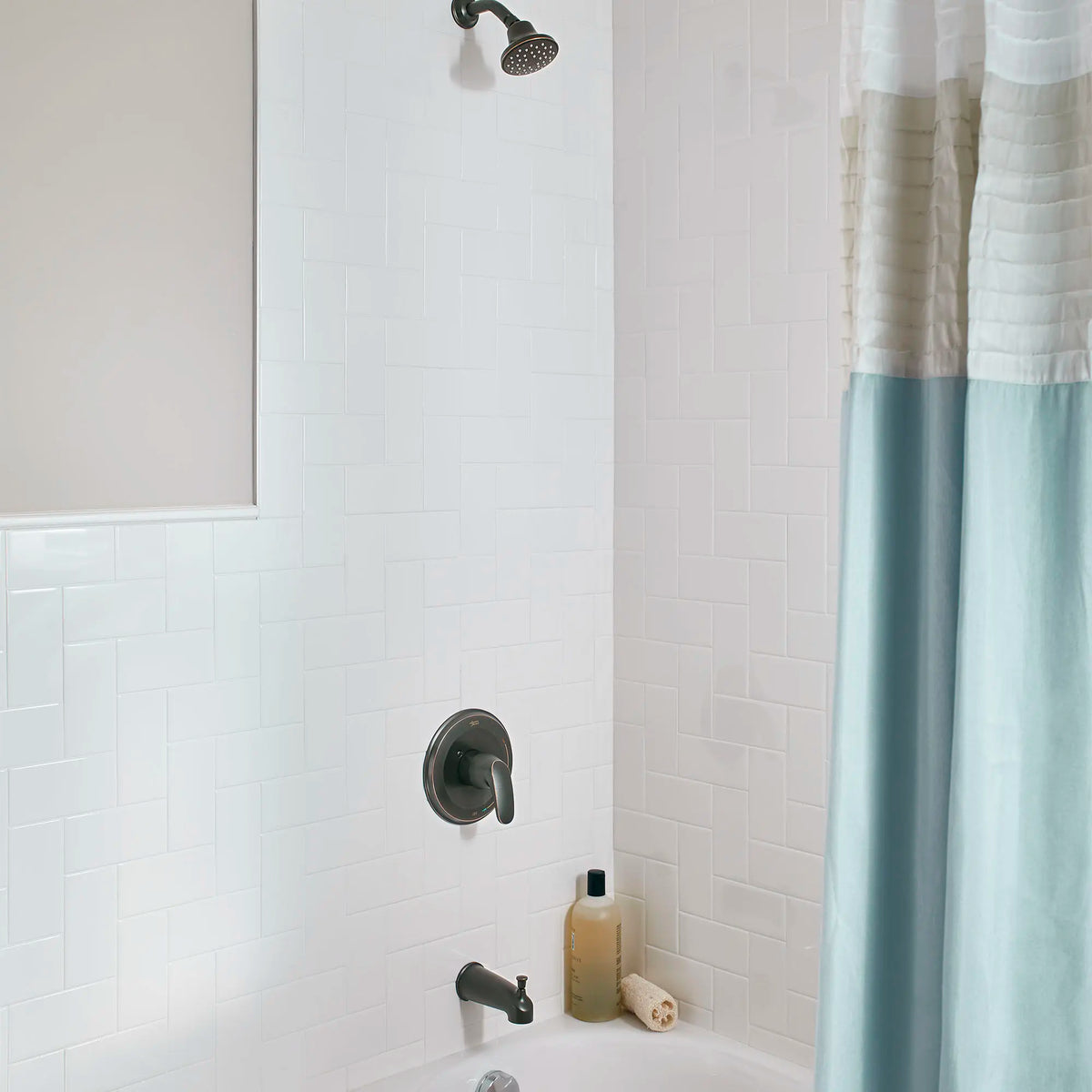 American Standard Colony PRO 1.75 gpm/6.6 L/min Tub and Shower Trim Kit With Water-Saving Showerhead, Double Ceramic Pressure Balance Cartridge With Lever Handle - details
