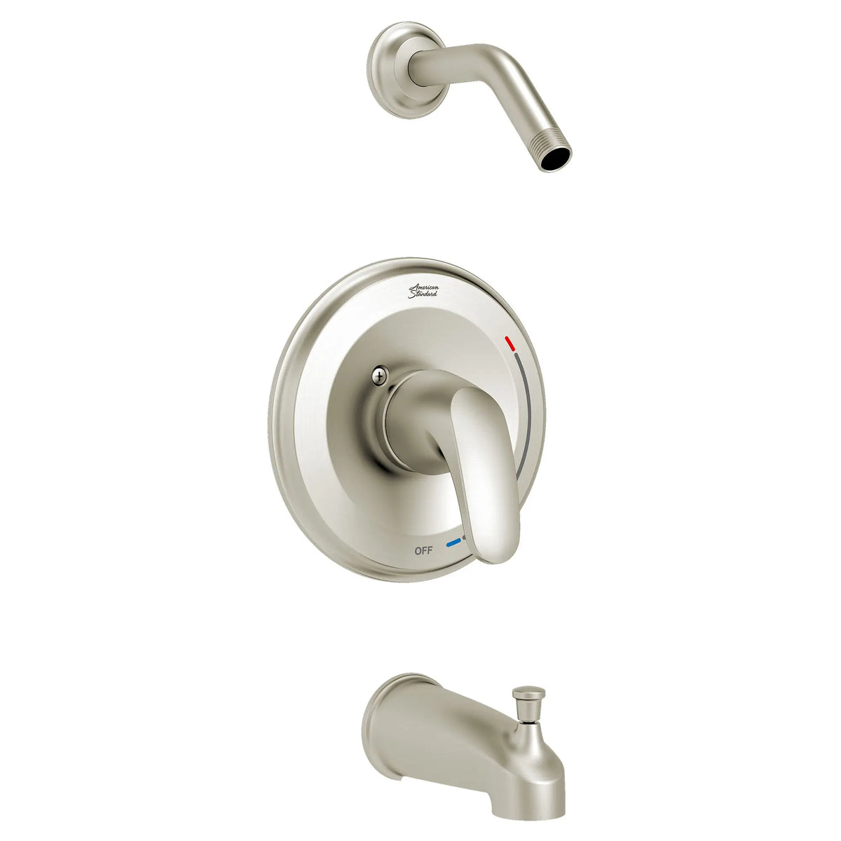 American Standard Colony PRO Tub and Shower Trim Kit Less Showerhead, Double Ceramic Pressure Balance Cartridge With Lever Handle - details