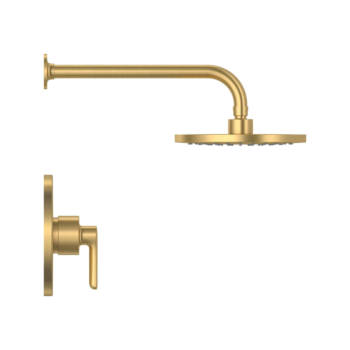 American Standard Studio S 1.8 gpm/6.8 L/min Shower Trim Kit With Rain Showerhead, Double Ceramic Pressure Balance Cartridge With Lever Handle - Brushed Cool Sunrise