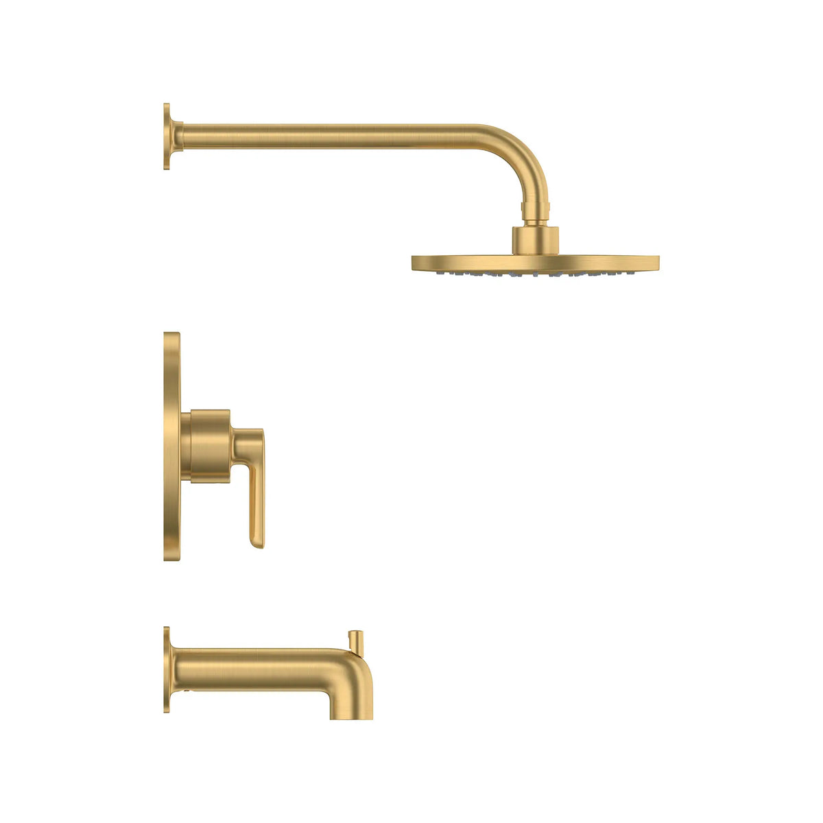 American Standard Studio S 1.8 gpm/6.8 L/min Tub and Shower Trim Kit With Rain Showerhead, Double Ceramic Pressure Balance Cartridge With Lever Handle - details