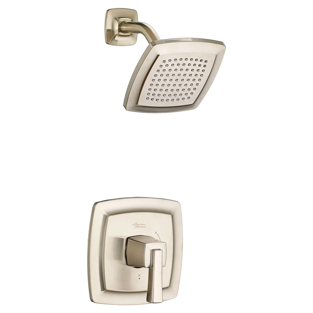 American Standard Townsend 1.75 gpm/6.6 L/min Shower Trim Kit With Water-Saving Showerhead, Double Ceramic Pressure Balance Cartridge With Lever Handle - Brushed Nickel