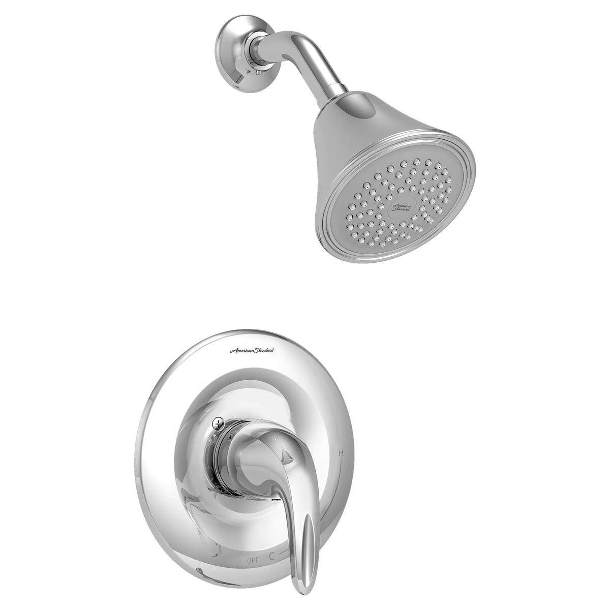 American Standard Reliant 3 2.5 gpm/9.5 L/min Shower Trim Kit With Showerhead, Double Ceramic Pressure Balance Cartridge With Lever Handle - details