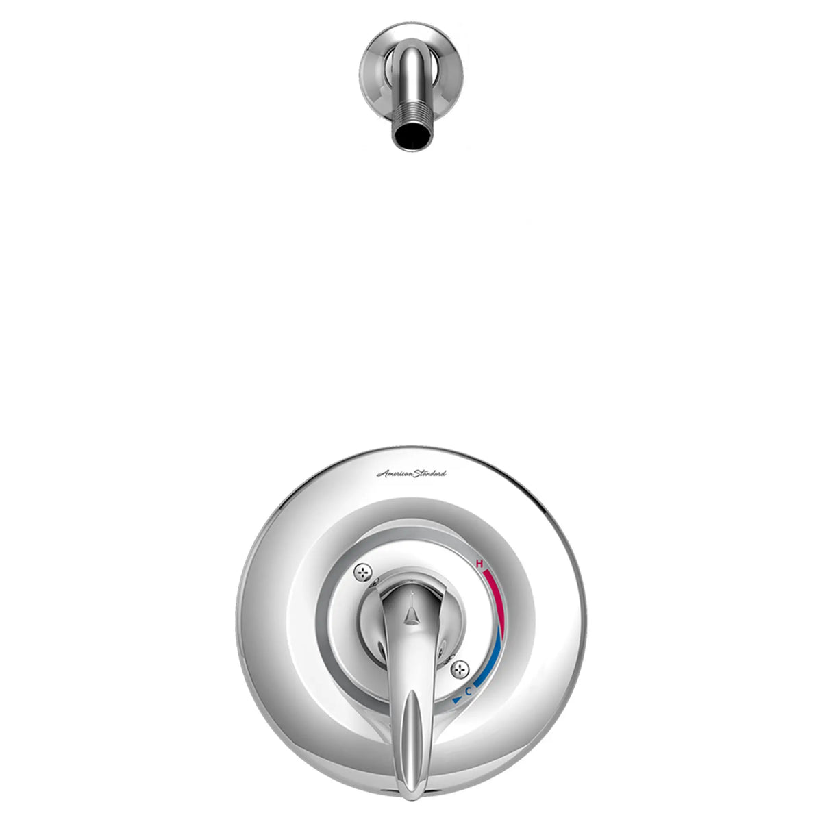 American Standard Reliant 3 Shower Trim Kit Double Ceramic Pressure Balance Cartridge With Lever Handle - Polished Chrome