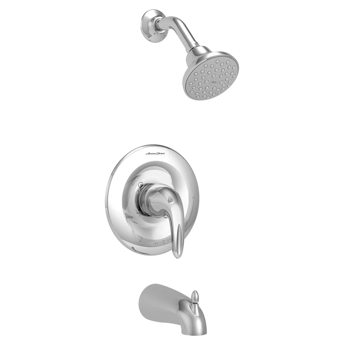 American Standard Reliant 3 1.75 gpm/6.6 L/min Tub and Shower Trim Kit With Double Ceramic Pressure Balance Cartridge With Lever Handle - Polished Chrome