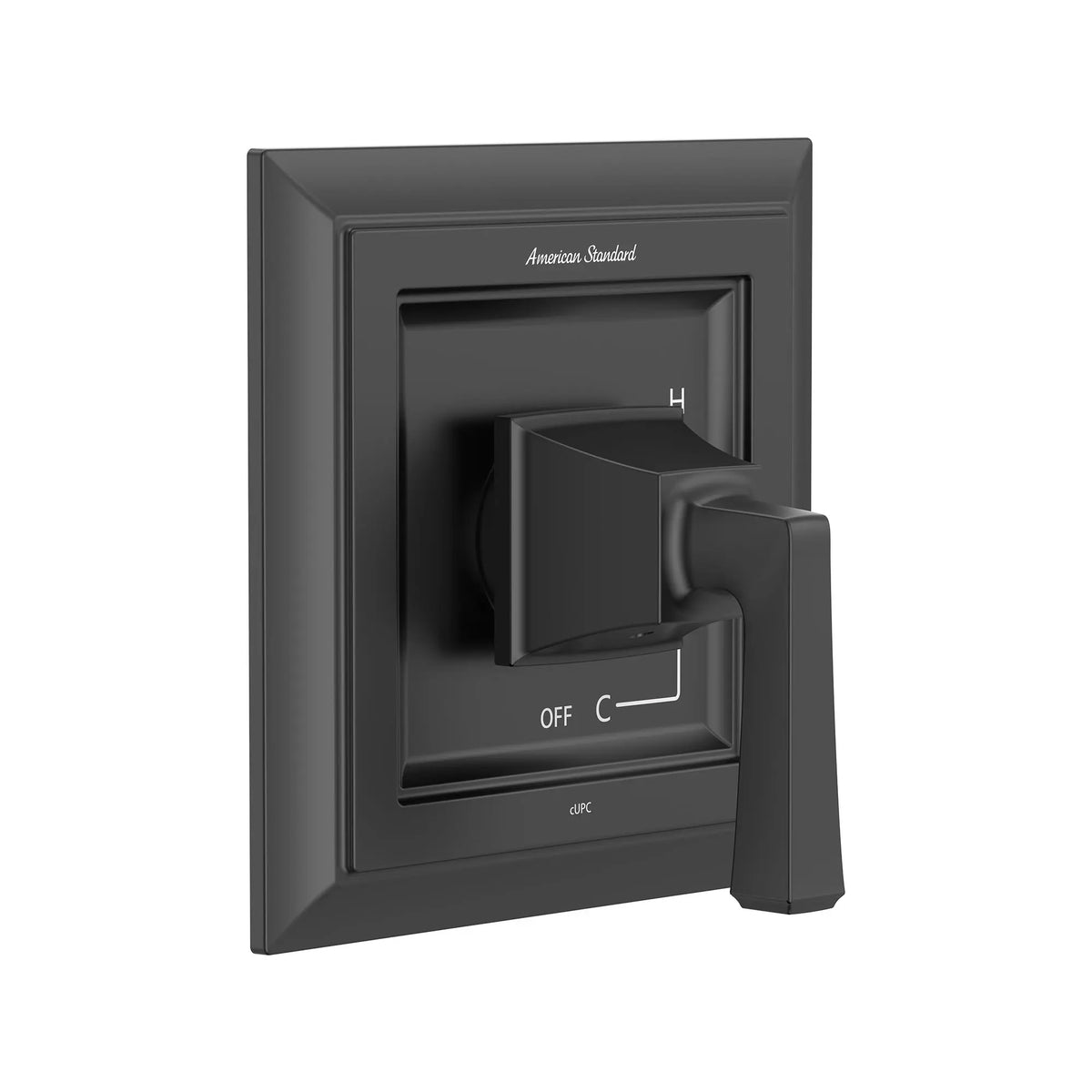 American Standard Town Square S Valve Only Trim Kit With Double Ceramic Pressure Balance Cartridge With Lever Handle - Matte Black