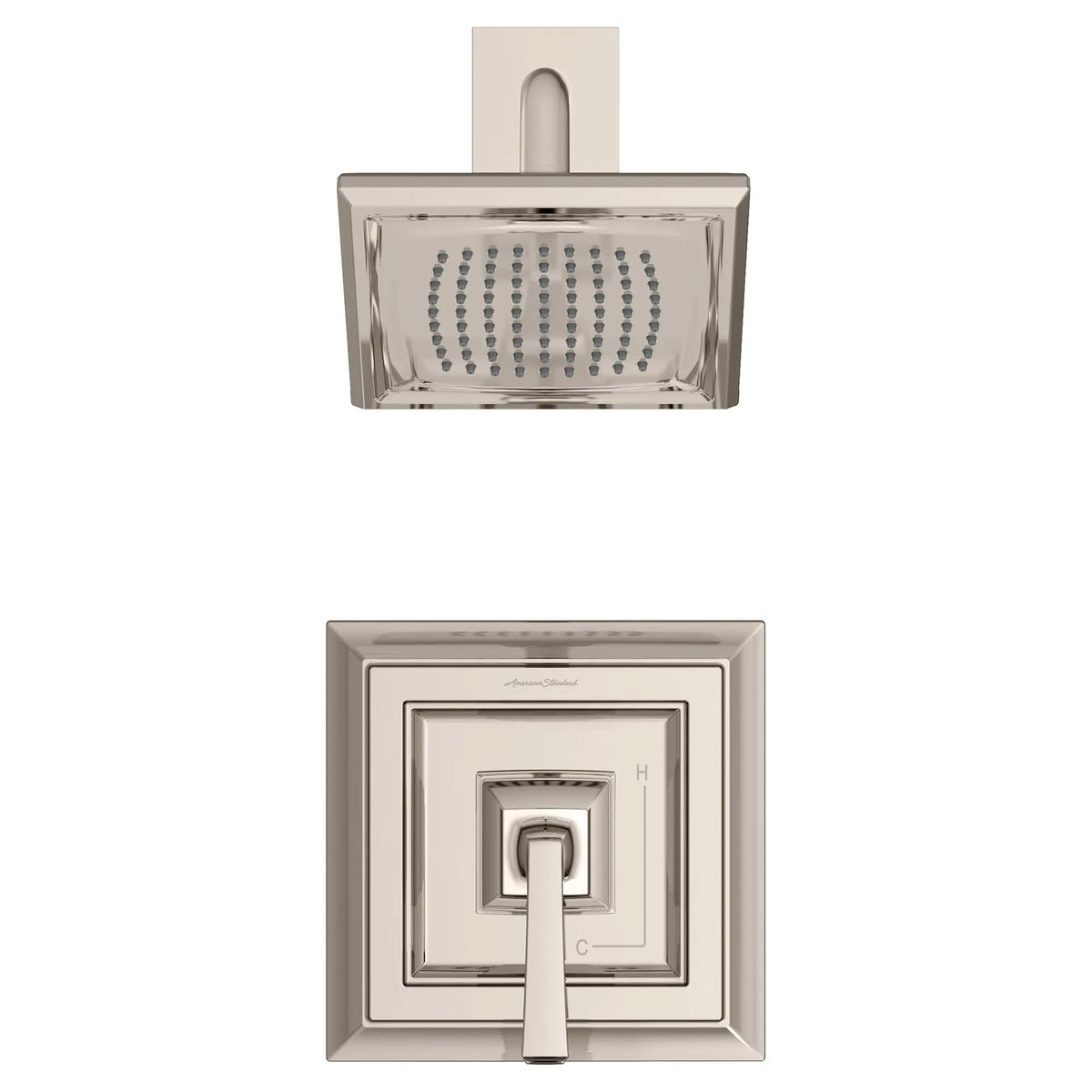 American Standard Town Square S 1.75 gpm/6.8 L/min Shower Trim Kit With Water-Saving Showerhead, Double Ceramic Pressure Balance Cartridge With Lever Handle - details