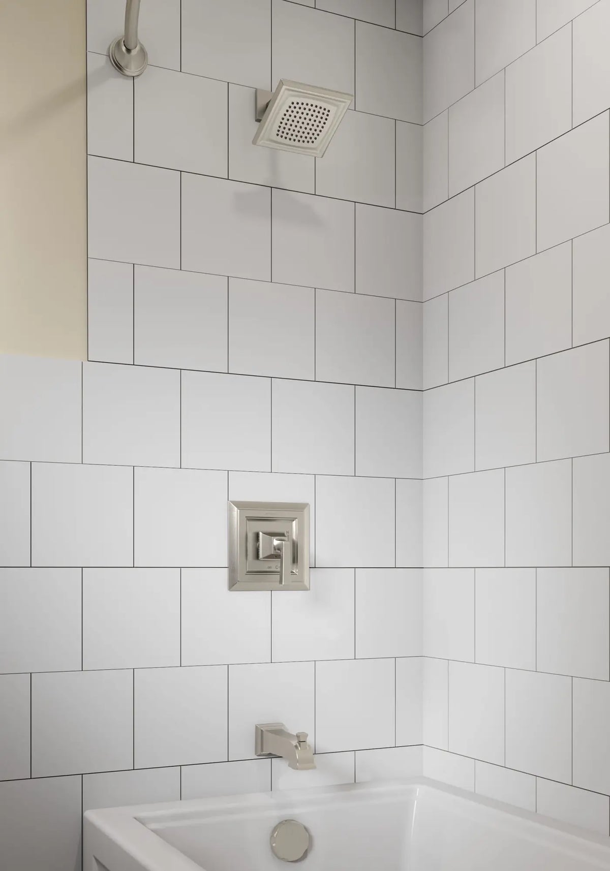 American Standard Town Square S 1.75 gpm/6.8 L/min Tub and Shower Trim Kit With Water-Saving Showerhead, Double Ceramic Pressure Balance Cartridge With Lever Handle - details