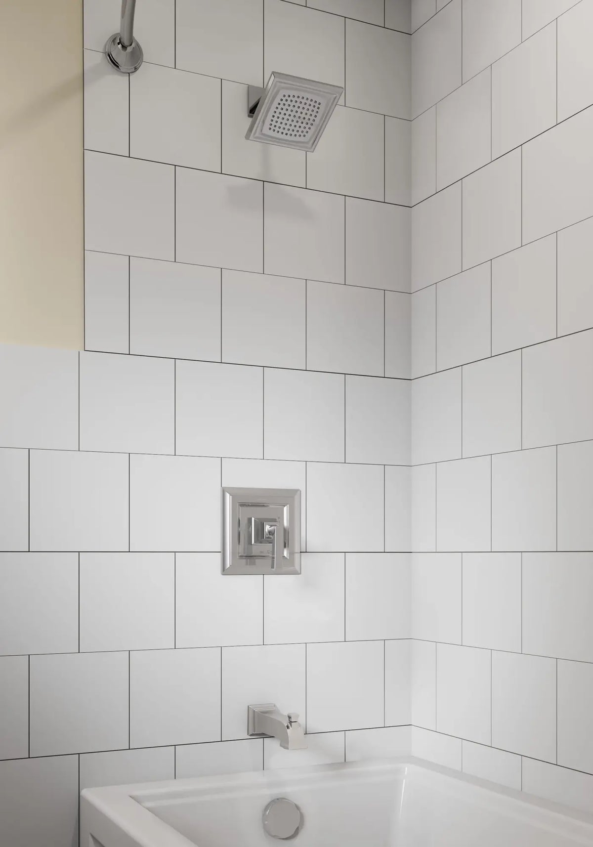 American Standard Town Square S 1.75 gpm/6.8 L/min Tub and Shower Trim Kit With Water-Saving Showerhead, Double Ceramic Pressure Balance Cartridge With Lever Handle - details