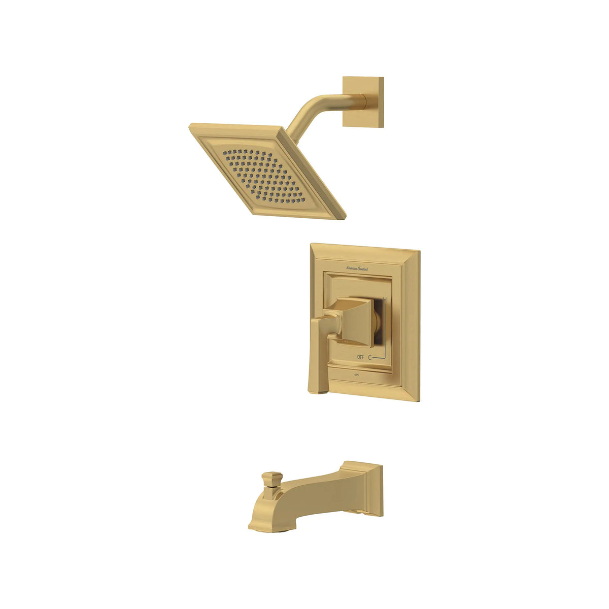 American Standard Town Square S 1.75 gpm/6.8 L/min Tub and Shower Trim Kit With Water-Saving Showerhead, Double Ceramic Pressure Balance Cartridge With Lever Handle - details