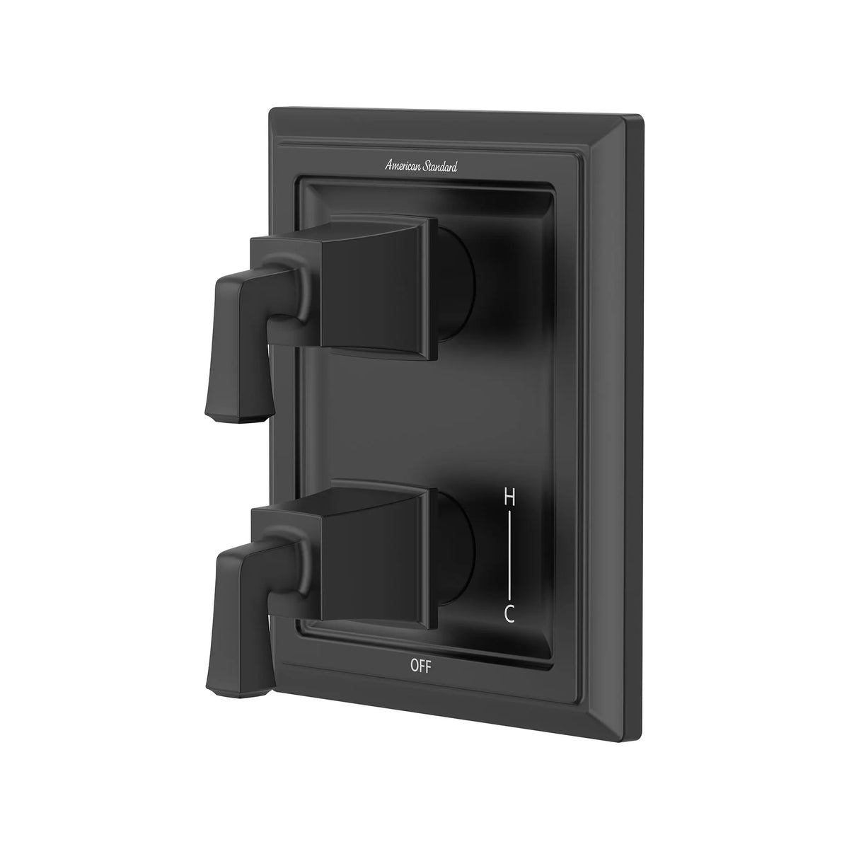 American Standard Town Square S 2-Handle Integrated Shower Diverter Trim Only - Matte Black