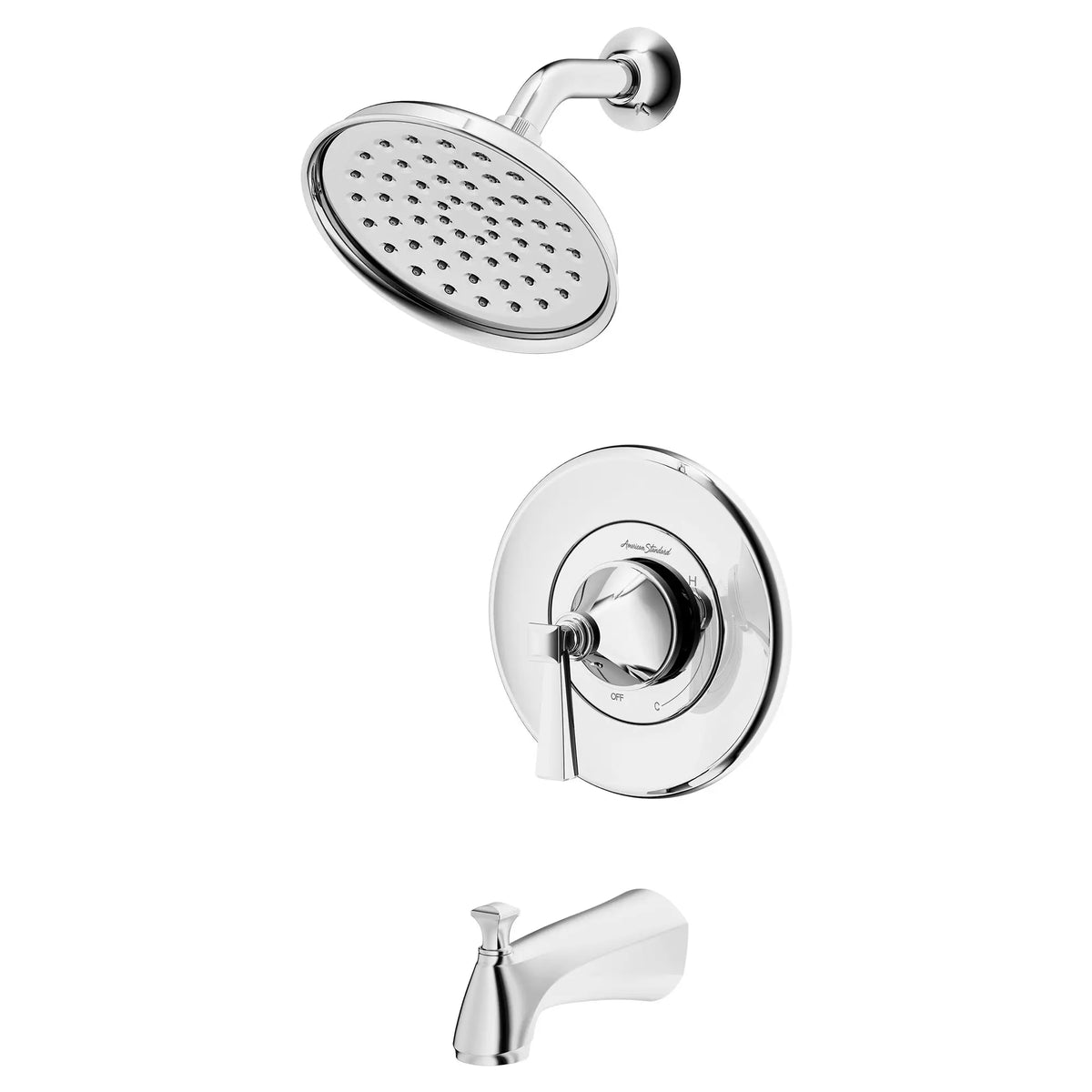American Standard Glenmere 1.8 gpm/6.8 L/min Tub and Shower Trim Kit With Water-Saving Showerhead, Double Ceramic Pressure Balance Cartridge With Lever Handle - Polished Chrome