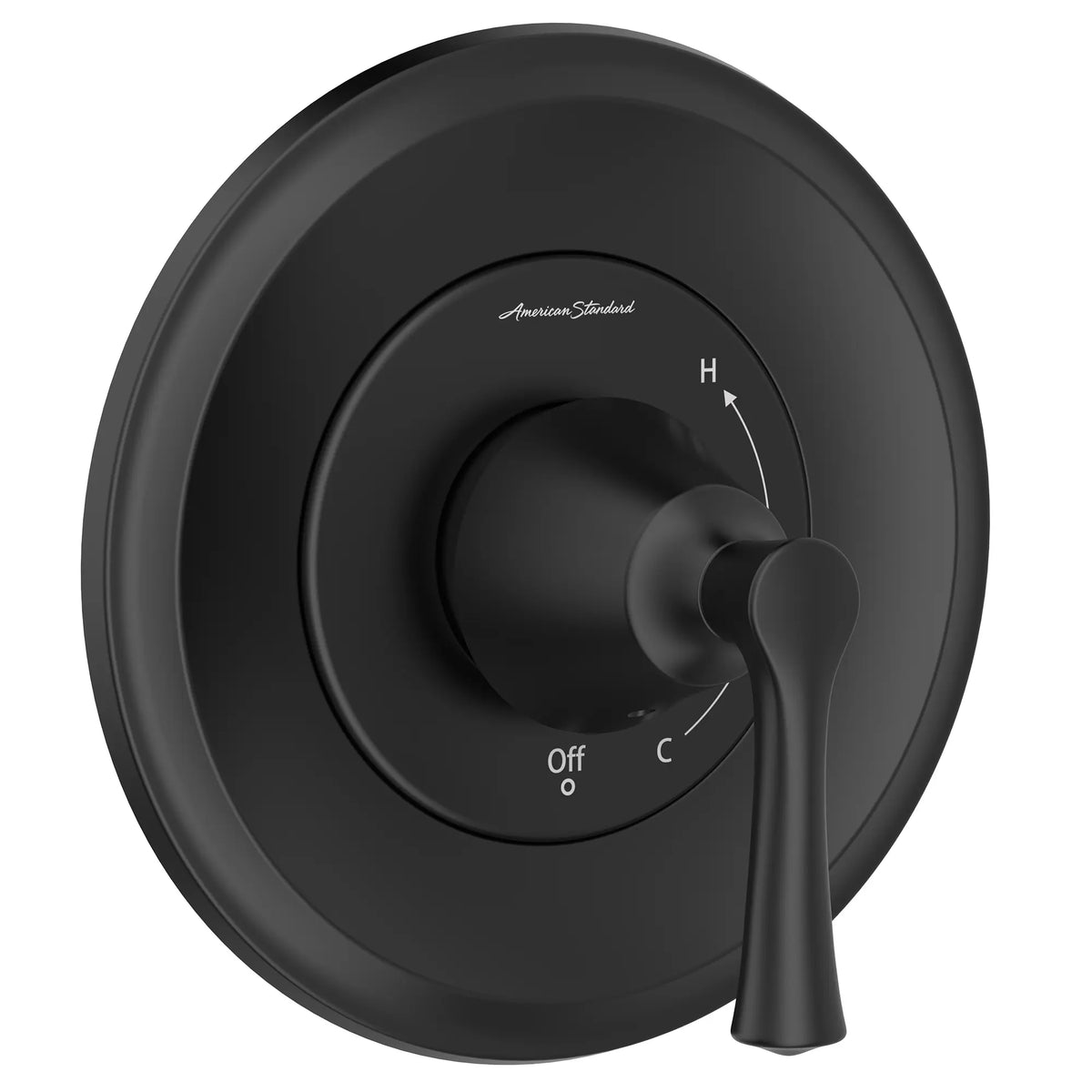 American Standard Estate Valve Only Trim Kit with Double Ceramic Pressure Balance Cartridge With Lever Handle - Matte Black