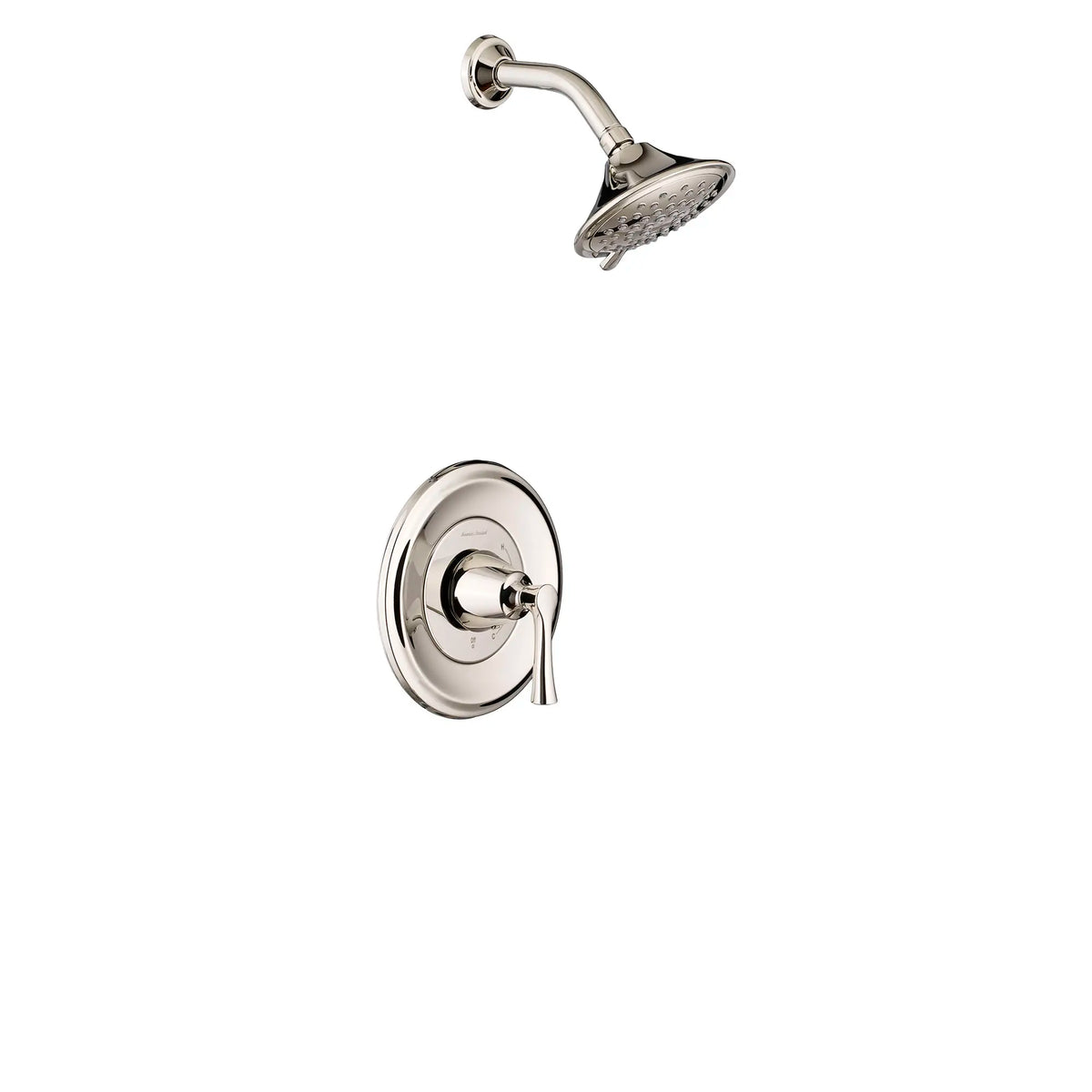 American Standard Estate 2.5 gpm/9.5 L/min Shower Trim Kit With 3-Function Showerhead, Double Ceramic Pressure Balance Cartridge With Lever Handle - Polished Nickel