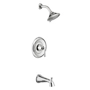 American Standard Estate 2.5 gpm/9.5 L/min Tub and Shower Trim Kit With 3-Function Showerhead, Double Ceramic Pressure Balance Cartridge With Lever Handle - Polished Chrome
