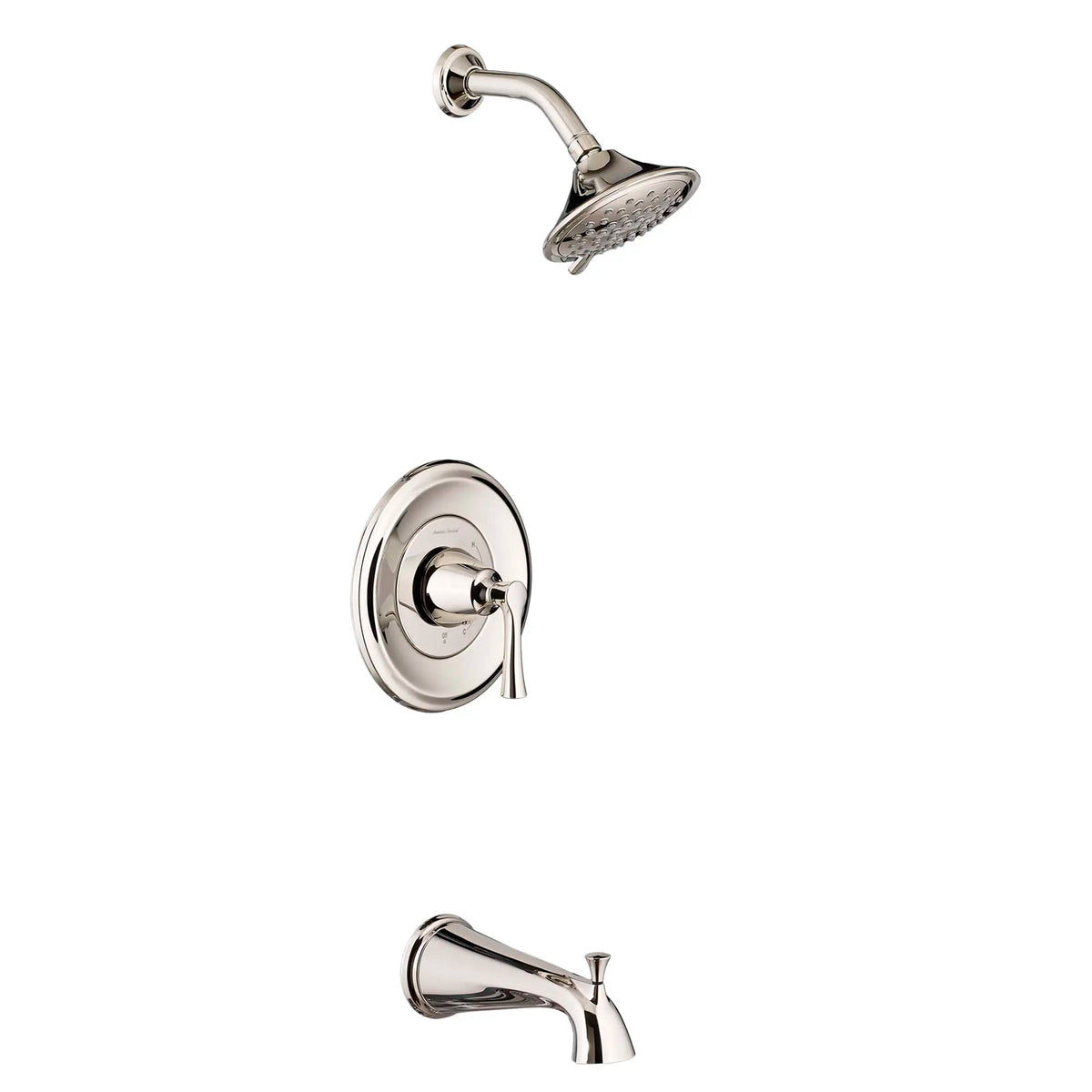 American Standard Estate 2.5 gpm/9.5 L/min Tub and Shower Trim Kit With 3-Function Showerhead, Double Ceramic Pressure Balance Cartridge With Lever Handle - details