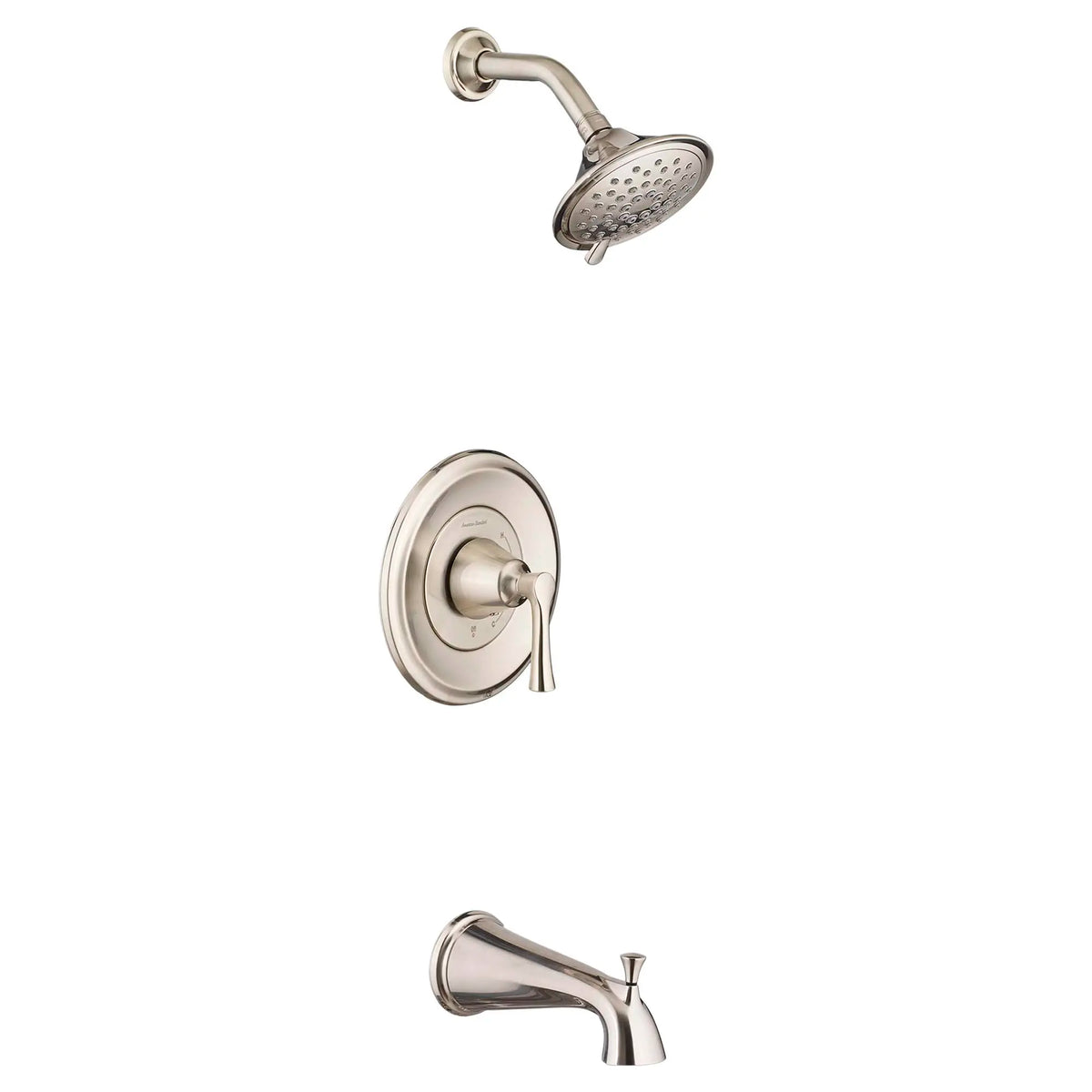 American Standard Estate 2.5 gpm/9.5 L/min Tub and Shower Trim Kit With 3-Function Showerhead, Double Ceramic Pressure Balance Cartridge With Lever Handle - details