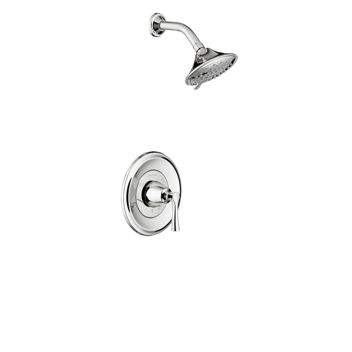 American Standard Estate 1.8 gpm/6.8 L/min Shower Trim Kit With Water-Saving 3-Function Showerhead, Double Ceramic Pressure Balance Cartridge With Lever Handle - Polished Chrome