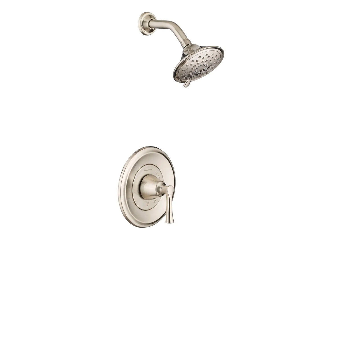 American Standard Estate 1.8 gpm/6.8 L/min Shower Trim Kit With Water-Saving 3-Function Showerhead, Double Ceramic Pressure Balance Cartridge With Lever Handle - Brushed Nickel