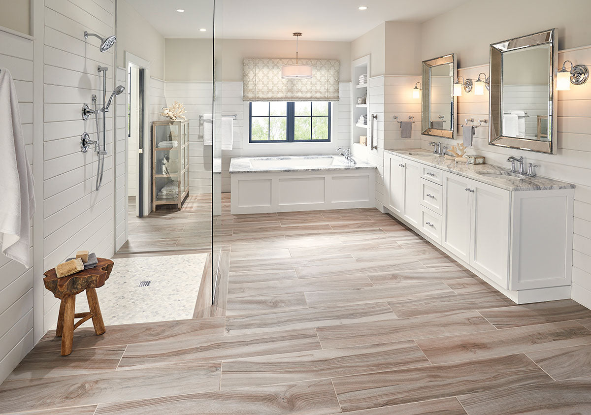 MSI Aspenwood Ash 9 x 48 Matte Porcelain tile (NASPASH9X48) – MSI room scene