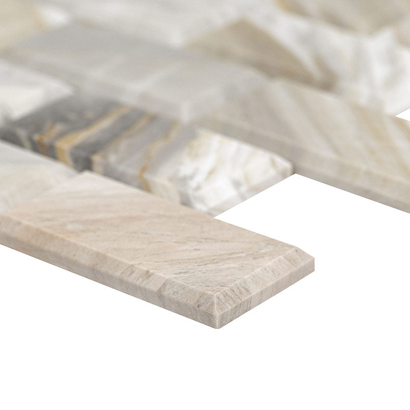 MSI Athena Gold 2 x 4 Honed Marble mosaic (SMOT-ATHGOL-2X4HB) – MSI product image