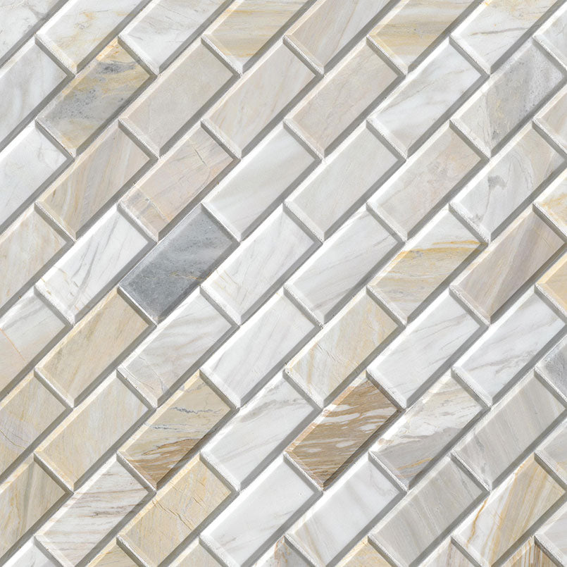 MSI Athena Gold 2 x 4 Honed Marble mosaic (SMOT-ATHGOL-2X4HB) – MSI product image