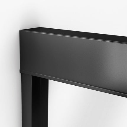 Aura 43-47 x 71 in. 8 mm Bypass Shower Door for Alcove Installation with Clear glass in Matte Black - Plumbing Market