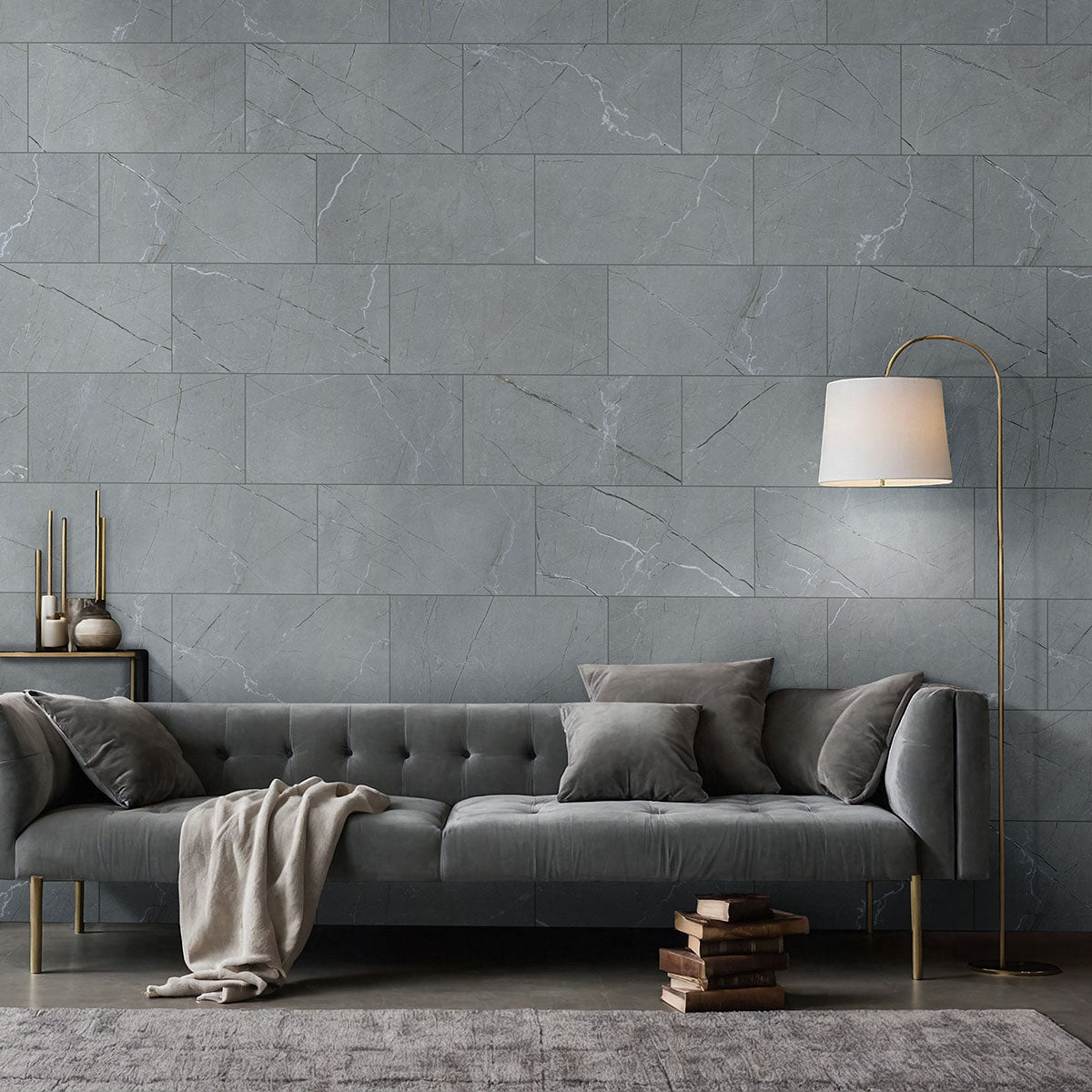 MSI Aylana Gris 12 x 24 Matte Porcelain tile (NWGAYLGRI1224) – MSI room scene (living room)
