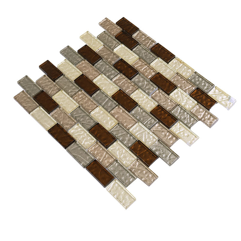 MSI Ayres Blend 1 x 2 Glass mosaic (SMOT-GLBRK-AB8M) – MSI product image