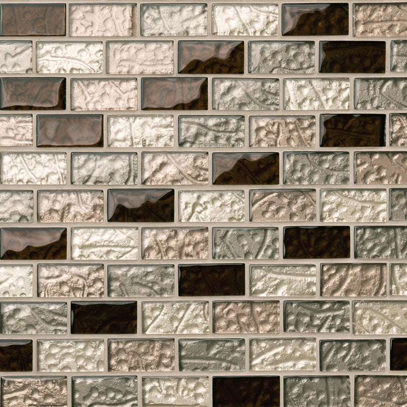 MSI Ayres Blend 1 x 2 Glass mosaic (SMOT-GLBRK-AB8M) – MSI product image