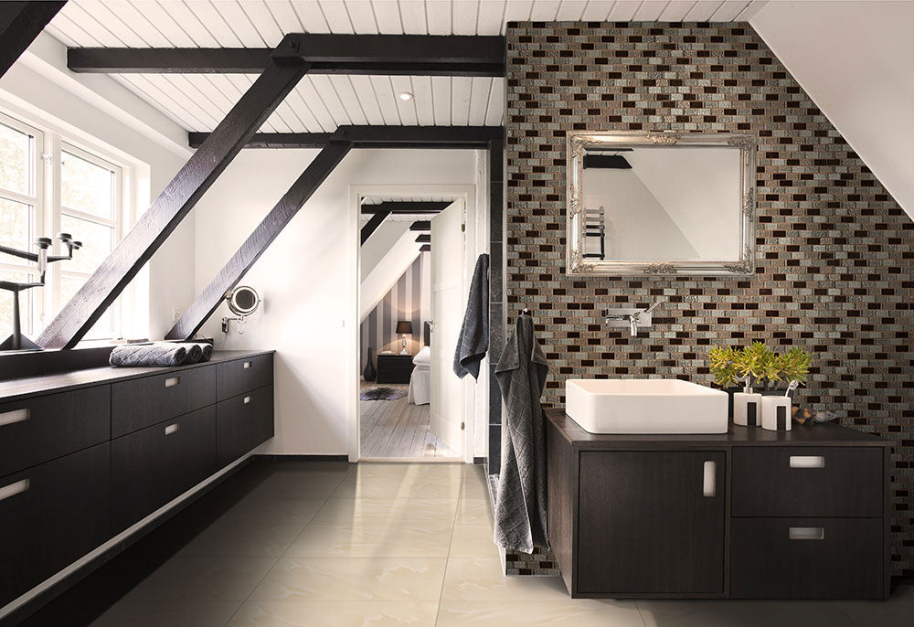 MSI Ayres Blend 1 x 2 Glass mosaic (SMOT-GLBRK-AB8M) – MSI room scene