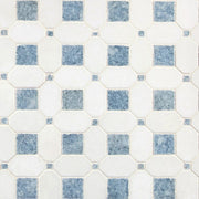 MSI Surfaces Backsplash Azula Hatchwork Polished Geometric Marble Tile