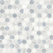 MSI Azula Hex 1" Hexagon Polished Marble mosaic (SMOT-AZULA-1HEXP) – MSI product image