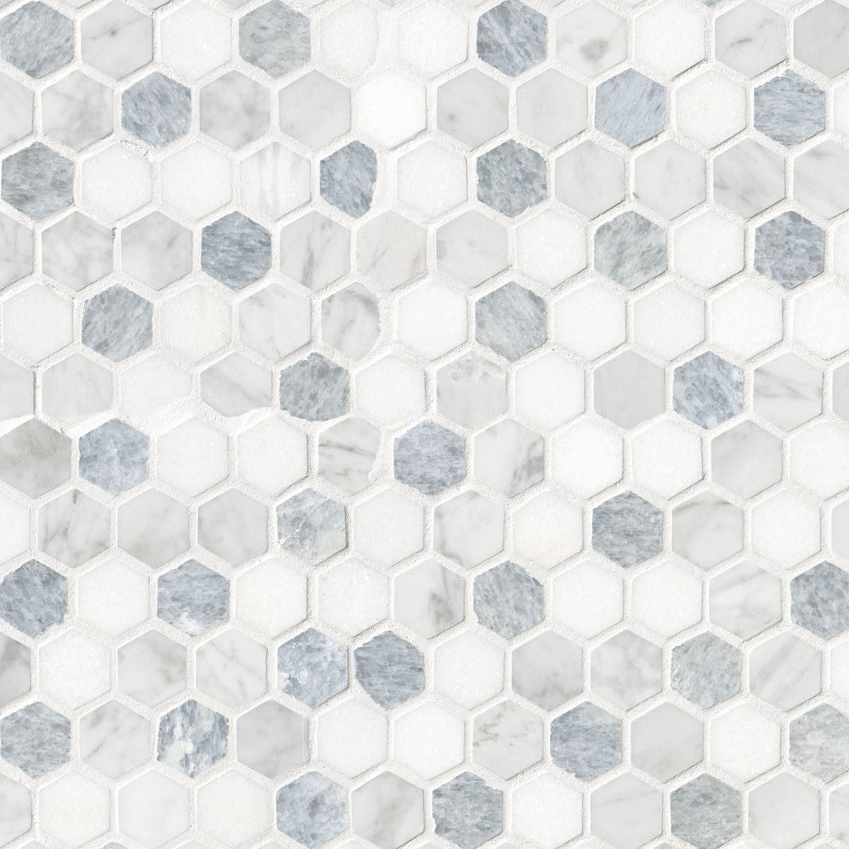MSI Azula Hex 1" Hexagon Polished Marble mosaic (SMOT-AZULA-1HEXP) – MSI product image